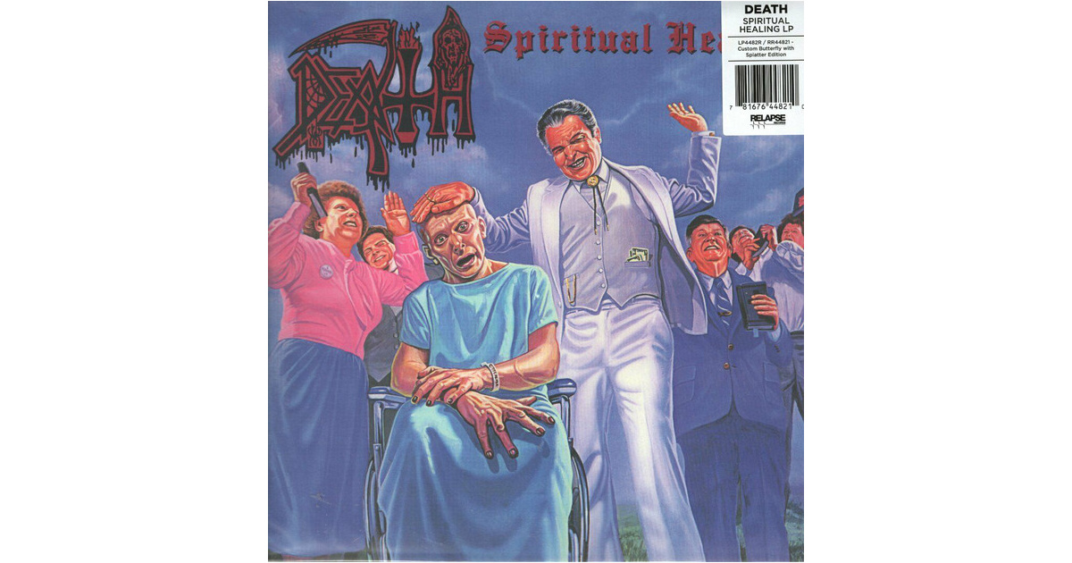 DEATH - Spiritual Healing LP UUSI Relapse LTD CUSTOM TRI-COLOR MERGE ...