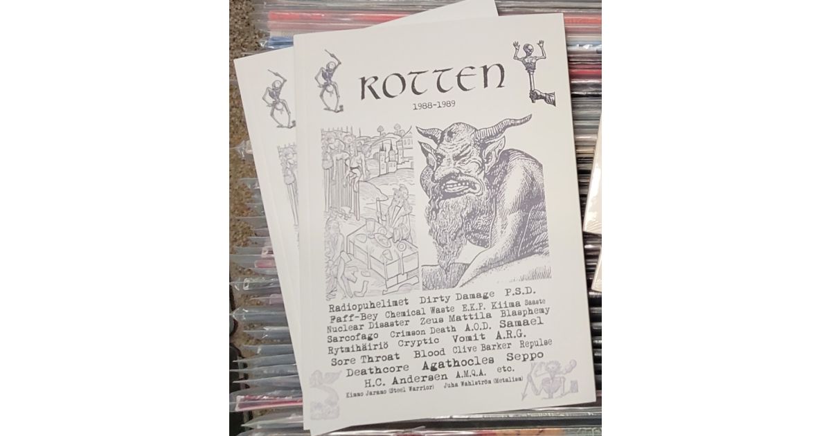 Rotten 1988-1989 kirjanen | Swamp Music Record Store