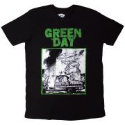 Green Day Unisex T-Shirt: Riot Trio (Black) (Medium)