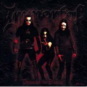 IMMORTAL - Damned In Black LP UUSI Osmose LTD LTD RED MARBLE