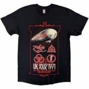 Led Zeppelin Unisex T-Shirt: UK Tour '71 XL