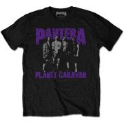 Pantera Unisex T-Shirt: Planet Caravan (Black) (Large)