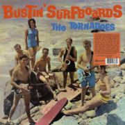 TORNADOES - Burstin' Surfboards LP UUSI Destination Moon LTD 500 CLEAR vinyl
