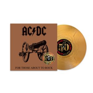 AC/DC - For Those About To Rock LP 50-years limited edition GOLD METALLIC COLORED VINYL