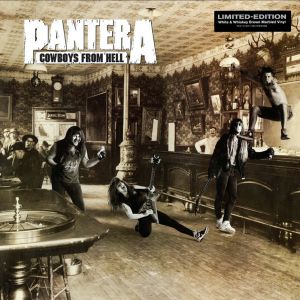 PANTERA - Cowboys From Hell LP UUSI Atco LTD White & Whiskey Brown Marbled Vinyl