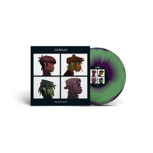 Gorillaz - Demon Days LP Green, Purple, and Red Vinyl