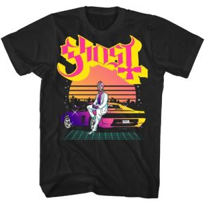 Ghost - Papa Lambo Synthwave T-Shirt - Large