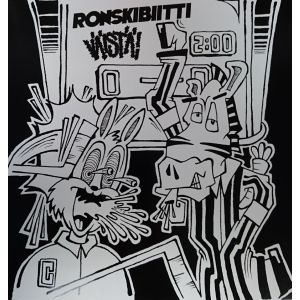 RONSKIBIITTI / VÄISTÄ! - Split 7" EP LTD 100 Black