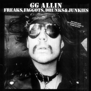 GG ALLIN - Freaks Faggots Drunks & Junkies LP UUSI Awarness LTD SHIT MIX vinyl