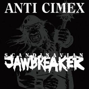 ANTI CIMEX - Scandinavian Jawbreaker LP Svart LTD WHITE vinyl GATEFOLD INSERT EX/EX