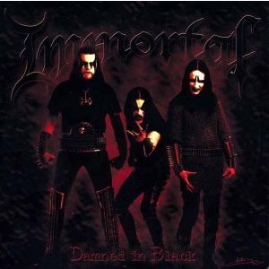 IMMORTAL - Damned In Black LP UUSI Osmose LTD LTD RED MARBLE