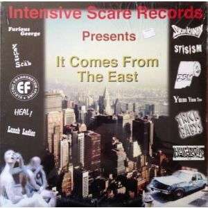 V/A - It Comes From The East LP Intensive Scare INSERT EX-/EX-