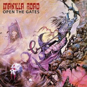 MANILLA ROAD - Open the Gates LP UUSI LTD PURPLE/BONE SPLATTER vinyl