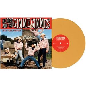 ME FIRST AND THE GIMME GIMMES - LOVE THEIR COUNTRY LP UUSI Fat Wreck LTD MUSTARD VINYL