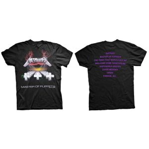 Metallica Unisex T-Shirt: Master of Puppets (Back Print) (Large)