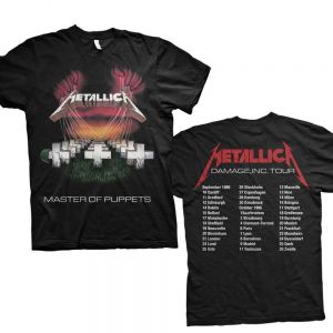 Metallica Unisex T-Shirt: Master of Puppets European Tour '86 L