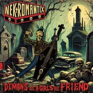 NEKROMANTIX - Demons Are A Girl's Best Friend LP UUSI Cleopatra LTD GLOW IN THE DARK vinyl