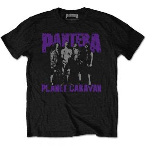 Pantera Unisex T-Shirt: Planet Caravan (Black) (Large)
