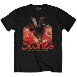The Rolling Stones Unisex T-Shirt: Goats Head Soup with Logo (X-Large)