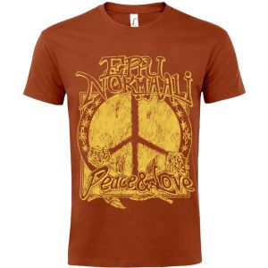 Eppu Normaali - Peace & Love, Terracotta T-Shirt S