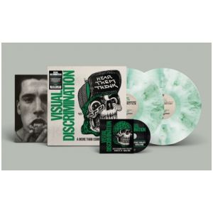 VISUAL DISCRIMINATION - Hear them think - A more than complete discography 1987/1999 Gatefold 2LP ja CD UUSI LTD diehard white/green marbled vinyl limited to 100 copies